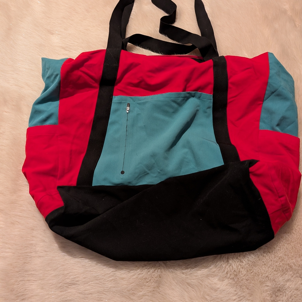 XL Figs Tote Bag, Blue And Red